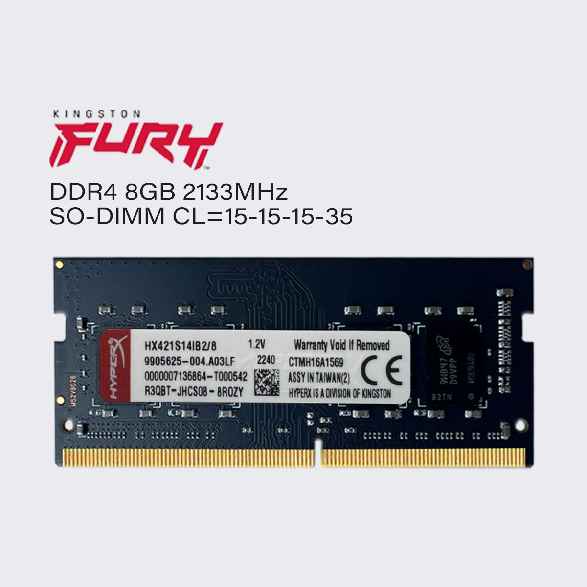 Kingston fury ddr4 8gb 4gb 2133mhz hyperx laptop memory sodimm ram pc4 17000 1.2v