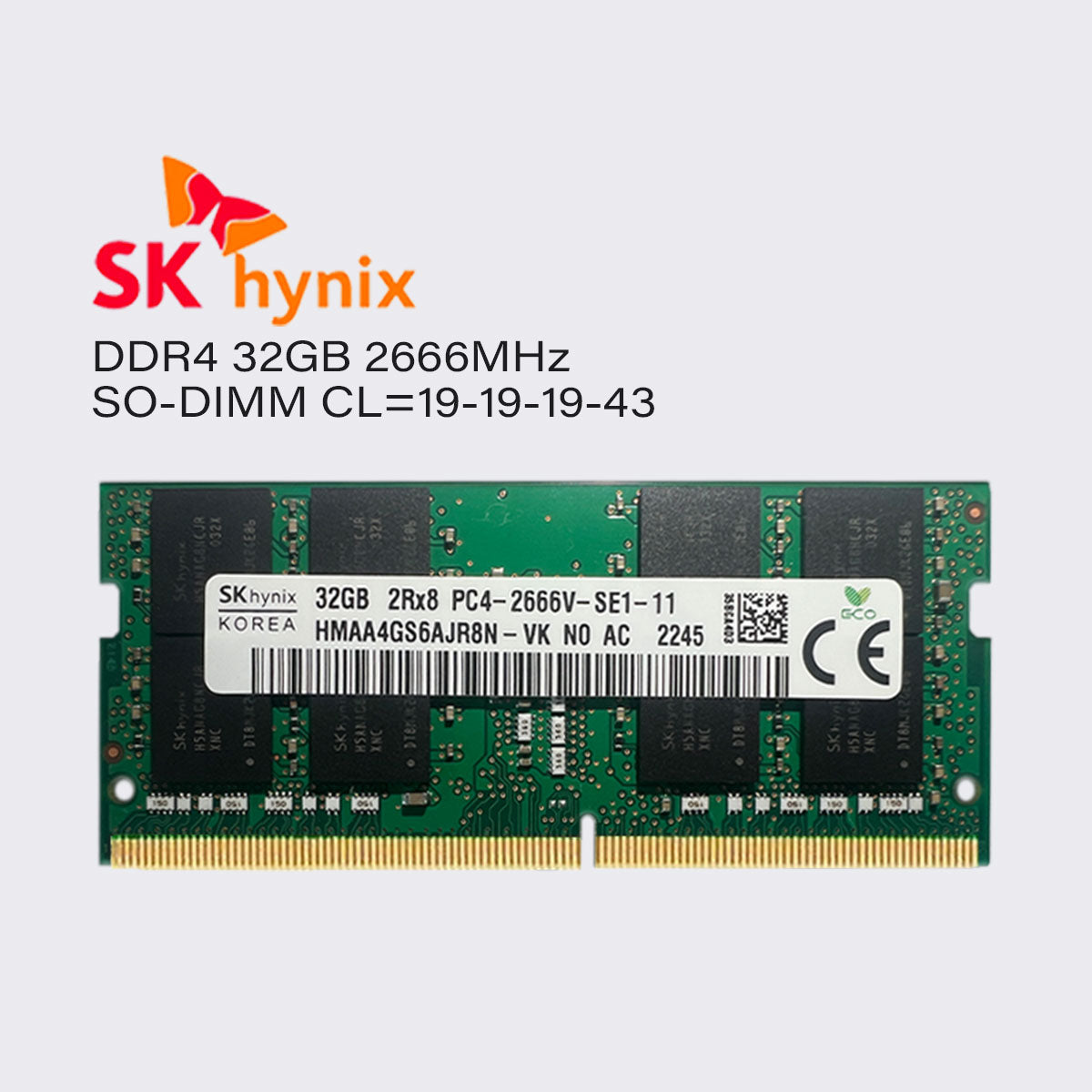 sk hynix ddr4 32gb 16gb 8gb 4gb 2666mhz laptop memory sodimm ram pc4 21300 1.2v