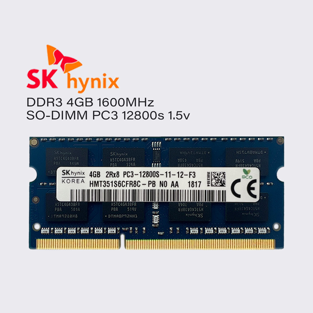 SK hynix ddr3 8gb 4gb 1600mhz laptop memory sodimm ram pc3 12800 1.5v