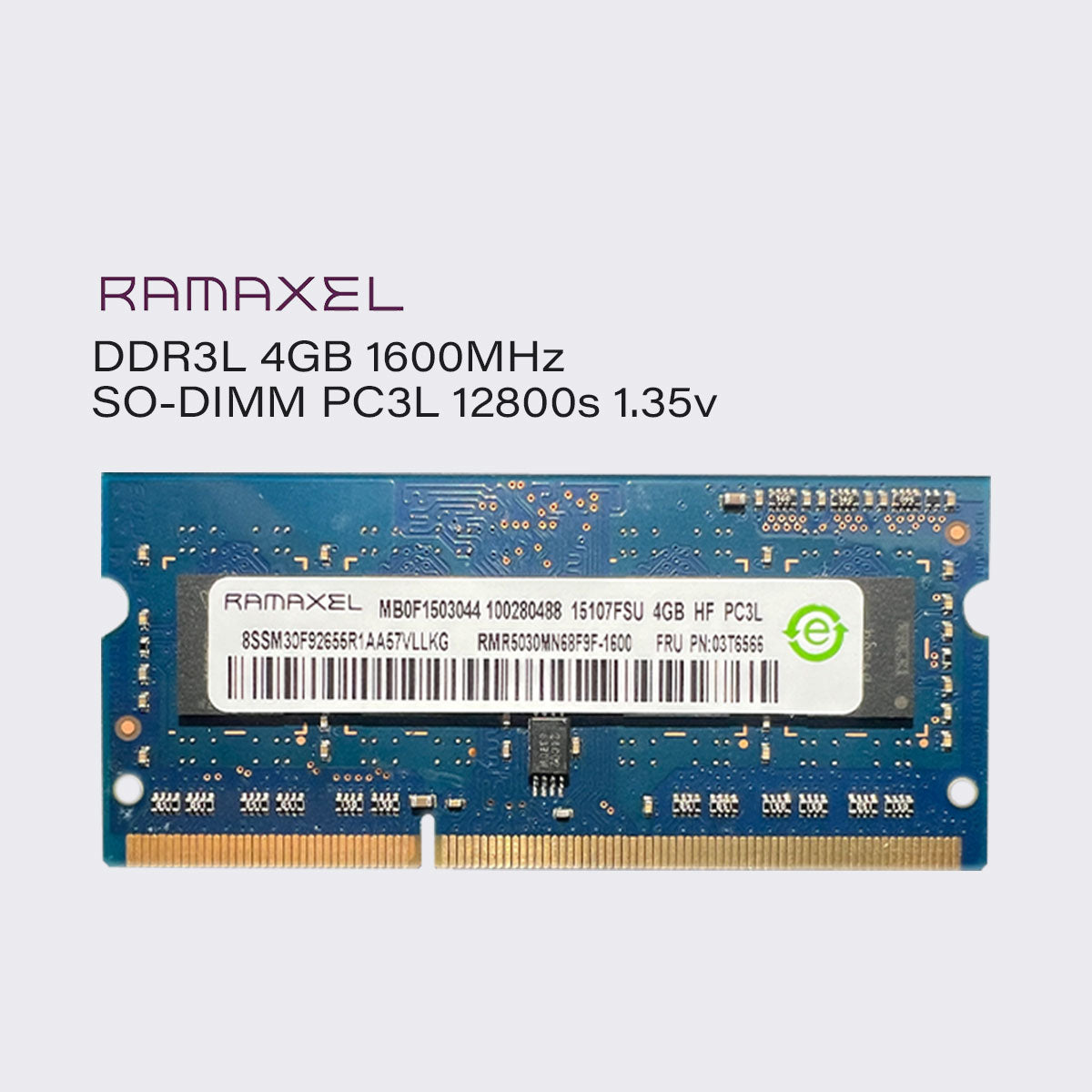 ramaxel ddr3l 8gb 4gb 1600mhz laptop memory sodimm ram pc3l 12800 1.35v