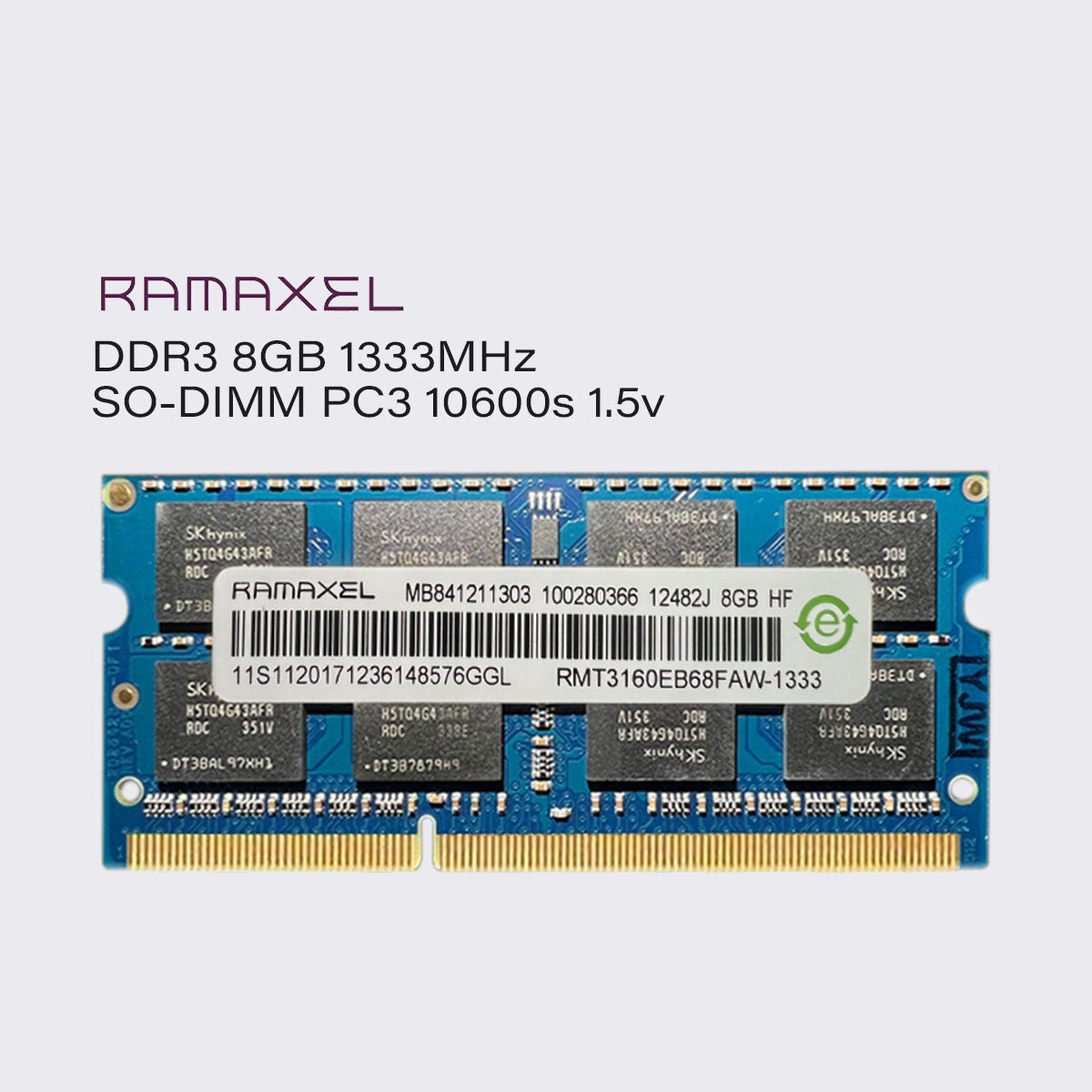 ramaxel ddr3 8gb 4gb 1333mhz laptop memory sodimm ram pc3 10600 1.5v