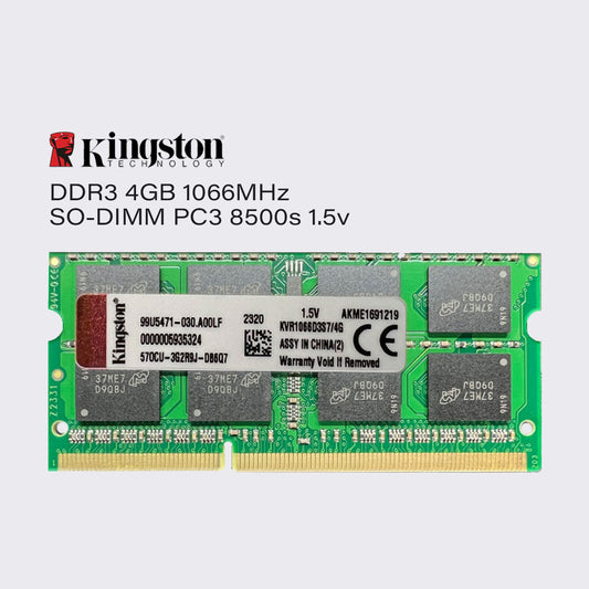 Kingston ddr3 4gb 1066mhz laptop memory sodimm ram pc3 8500 1.5v