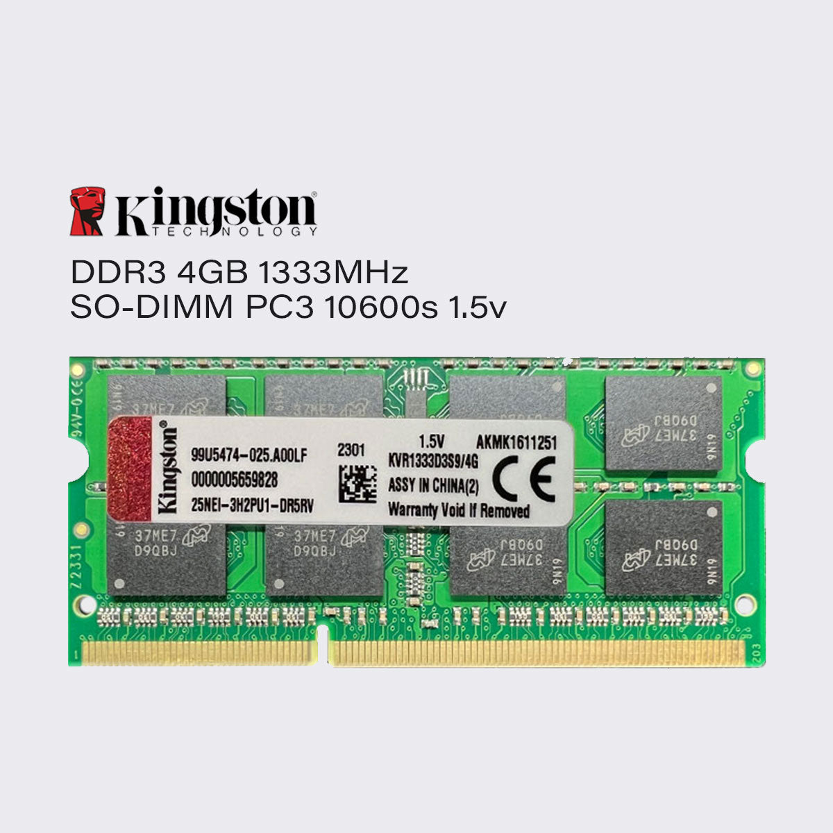 Kingston ddr3 8gb 4gb 1333mhz laptop memory sodimm ram pc3 10600 1.5v