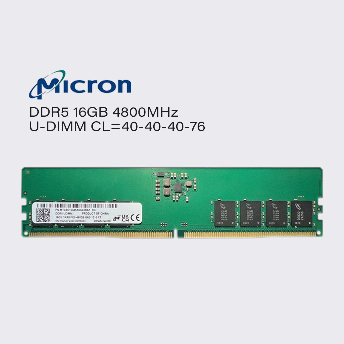 micron ddr5 32gb 16gb 4800mhz desktop pc memory udimm ram pc5 38400 1.1v