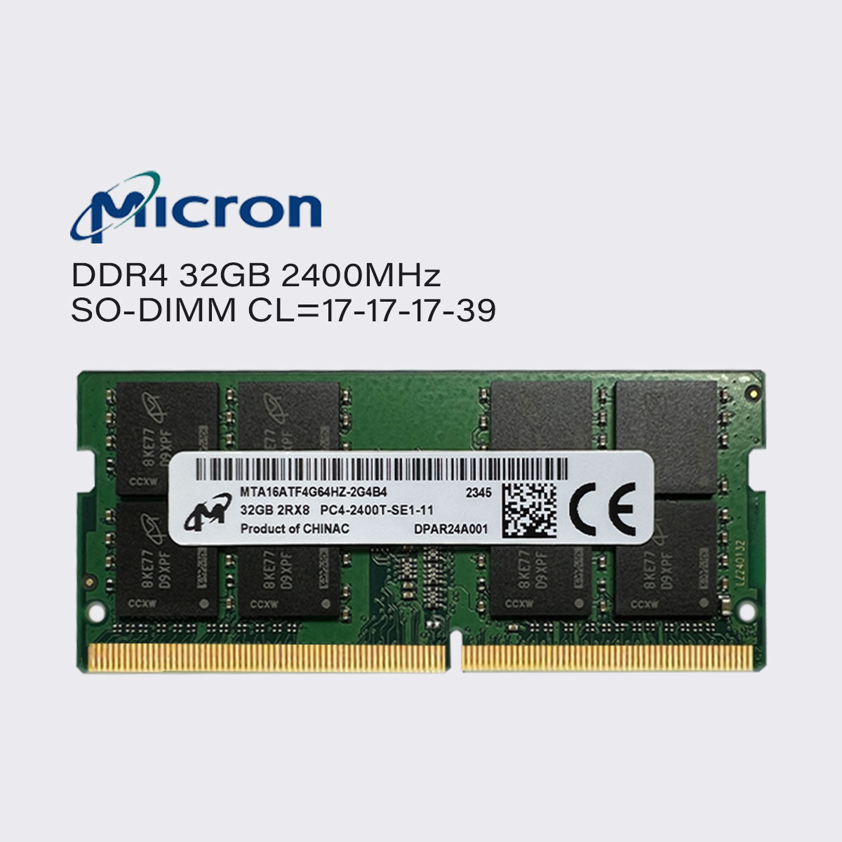 Micron ddr4 32gb 16gb 8gb 4gb 2400mhz memoria para portátil sodimm ram pc4 19200 1,2 v 