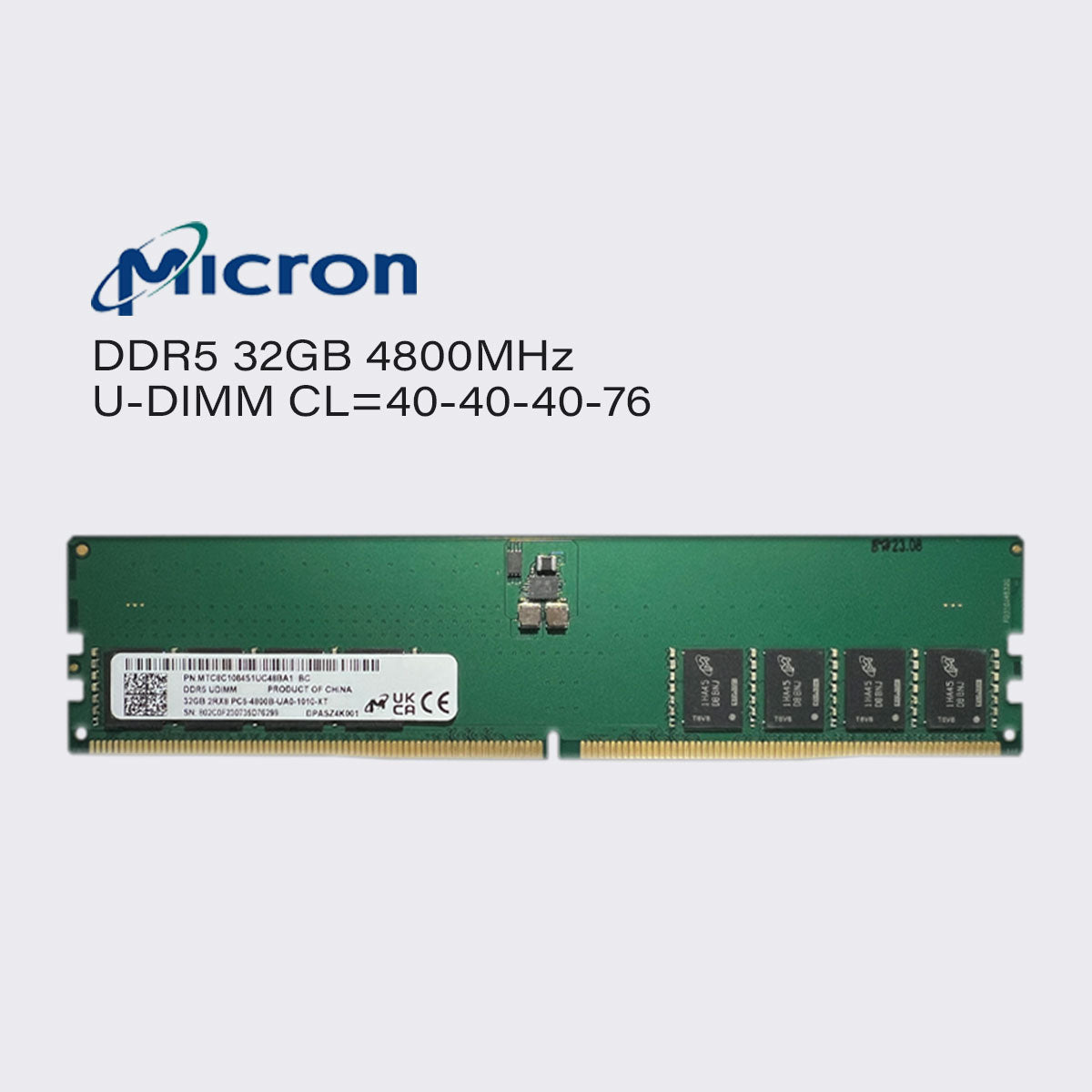 micron ddr5 32gb 16gb 4800mhz desktop pc memory udimm ram pc5 38400 1.1v