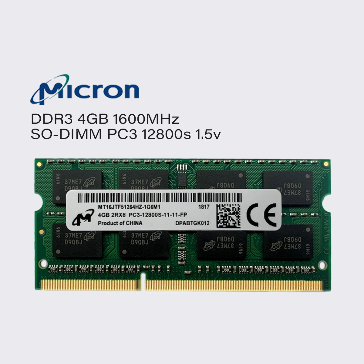 micron ddr3 8gb 4gb 1600mhz laptop memory sodimm ram pc3 12800 1.5v