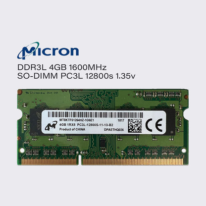 micron ddr3l 8gb 4gb 1600mhz laptop memory sodimm ram pc3l 12800 1.35v