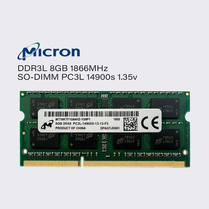 micron ddr3l 8gb 4gb 1866mhz laptop memory sodimm ram pc3l 14900 1.35v