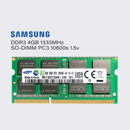 Samsung DDR3 8 GB 4 GB 1333 MHz Laptop-Speicher Sodimm-RAM PC3 10600 1,5 V 