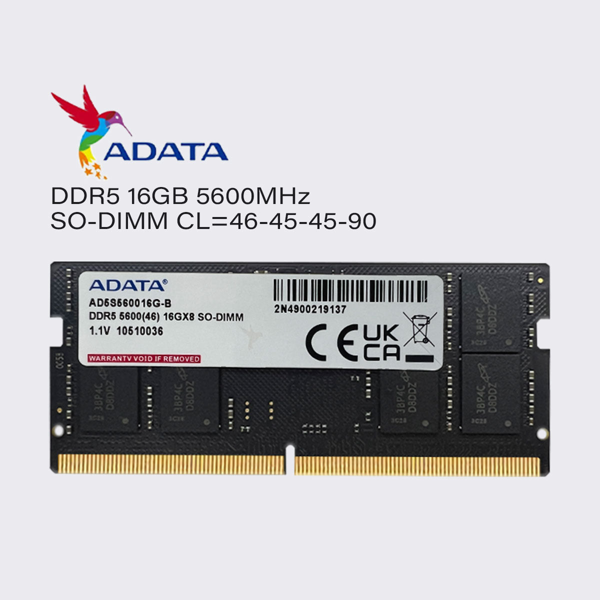 adata ddr5 32gb 16gb 8gb 5600mhz laptop memory sodimm ram pc5 44800 1.1v