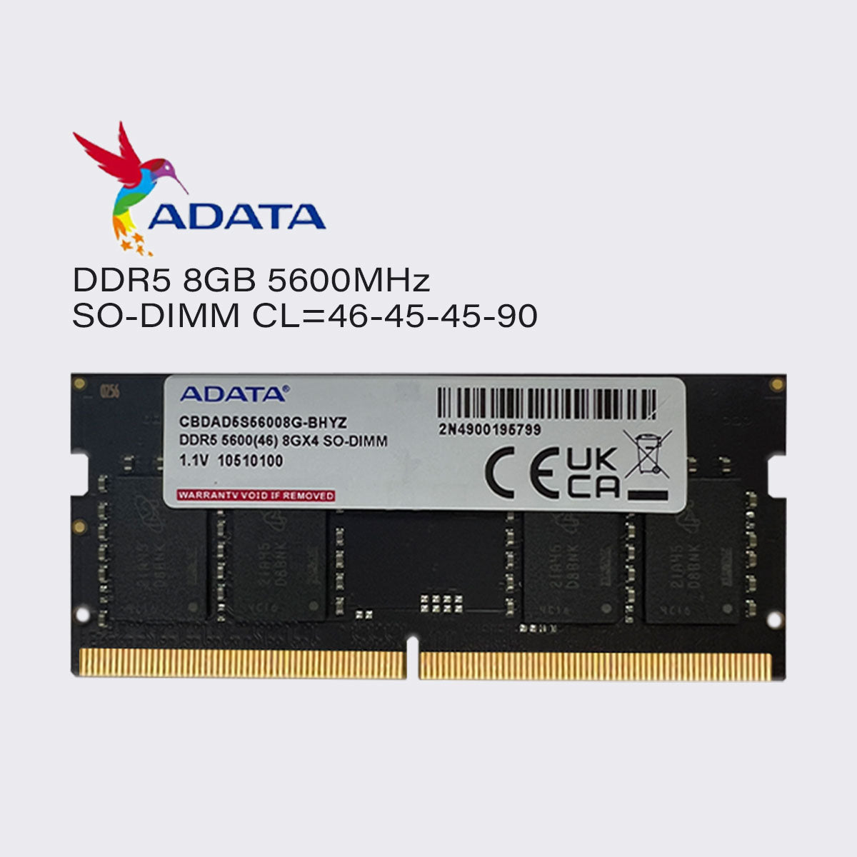 adata ddr5 32gb 16gb 8gb 5600mhz laptop memory sodimm ram pc5 44800 1.1v