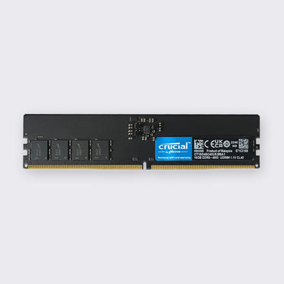 crucial ddr5 32gb 16gb 4800mhz desktop pc memory udimm ram pc5 38400 1.1v