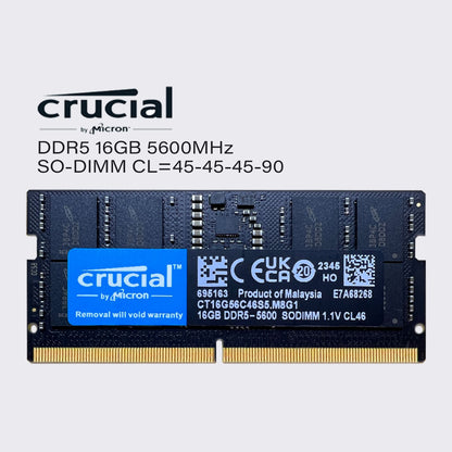 crucial ddr5 32gb 16gb 8gb 5600mhz laptop memory sodimm ram pc5 44800 1.1v