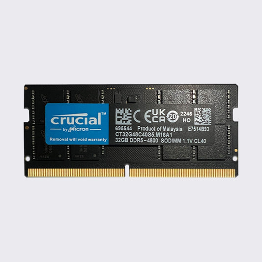 crucial ddr5 32gb 16gb 8gb 4800mhz laptop memory sodimm ram pc5 38400 1.1v