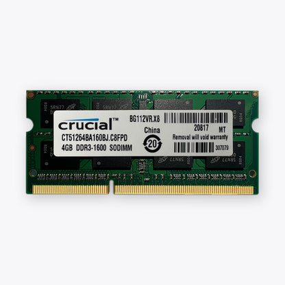 crucial ddr3 8gb 4gb 1600mhz laptop memory sodimm ram pc3 12800 1.5v