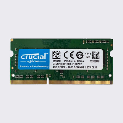 crucial ddr3l 8gb 4gb 1600mhz laptop memory sodimm ram pc3l 12800 1.35v