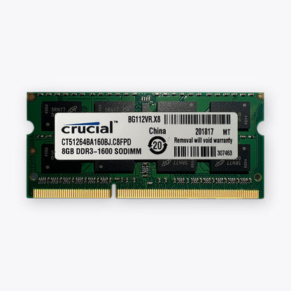 crucial ddr3 8gb 4gb 1600mhz laptop memory sodimm ram pc3 12800 1.5v