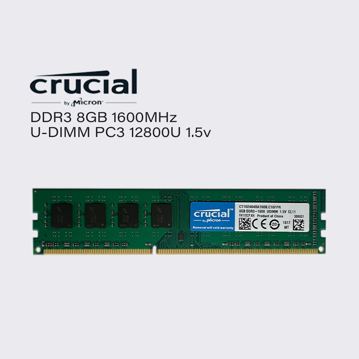 crucial ddr3 8gb 4gb 1600mhz desktop PC memory udimm ram pc3 12800 1.5v