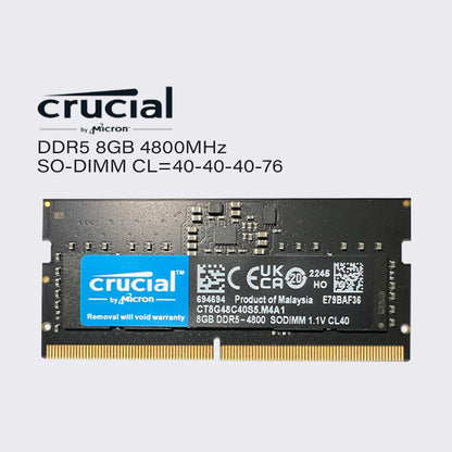 crucial ddr5 32gb 16gb 8gb 4800mhz laptop memory sodimm ram pc5 38400 1.1v